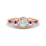 Load image into Gallery viewer, celtic-infinity-round-cut-sapphire-engagement-ring-in-rose-gold-fdenr11611rorgsablsleep-nl-rg_d552d6d8-e42c-4d43-9dae-2060c2c45fb7.jpg?v=1764671693