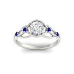 Load image into Gallery viewer, celtic-infinity-round-cut-sapphire-engagement-ring-in-white-gold-fdenr11611rorgsablangle5-nl-wg_8ca54b14-3deb-4c04-96b4-8d7b1a10587f.jpg?v=1764671693