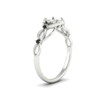 Load image into Gallery viewer, celtic-infinity-semi-mount-black-diamond-engagement-ring-in-white-gold-fdenr11611smgblackangle2-nl-wg.jpg?v=1764671740