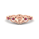 Load image into Gallery viewer, celtic-infinity-semi-mount-pink-sapphire-engagement-ring-in-rose-gold-fdenr11611smgsadrpisleep-nl-rg.jpg?v=1764671740