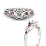 Load image into Gallery viewer, celtic-infinity-semi-mount-pink-sapphire-engagement-ring-in-white-gold-fdenr11611smgsadrpiangle3-nl-wg.jpg?v=1764671740