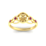 Load image into Gallery viewer, celtic-infinity-semi-mount-pink-sapphire-engagement-ring-in-yellow-gold-fdenr11611smgsadrpiangle5-nl-yg.jpg?v=1764671740