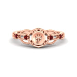 Load image into Gallery viewer, celtic-infinity-semi-mount-ruby-engagement-ring-in-rose-gold-fdenr11611smgrudrsleep-nl-rg.jpg?v=1764671740