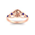 Load image into Gallery viewer, celtic-infinity-semi-mount-sapphire-engagement-ring-in-rose-gold-fdenr11611smgsablangle5-nl-rg.jpg?v=1764671740