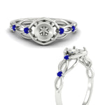 Load image into Gallery viewer, celtic-infinity-semi-mount-sapphire-engagement-ring-in-white-gold-fdenr11611smgsablangle3-nl-wg.jpg?v=1764671740