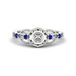 Load image into Gallery viewer, celtic-infinity-semi-mount-sapphire-engagement-ring-in-white-gold-fdenr11611smgsablsleep-nl-wg.jpg?v=1764671740