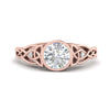 Load image into Gallery viewer, celtic-inspired-bezel-round-lab-grown-diamond-engagement-ring-in-rose-gold-FD10030ROR-NL-RG