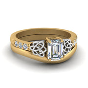 celtic-knot-emerald-cut-diamond-ring-with-plain-band-set-in-yellow-gold-FDENS2255B3EM-NL-YG?v=1756976733