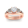 Load image into Gallery viewer, celtic-knot-round-cut-black-diamond-ring-with-plain-band-set-in-rose-gold-fdens2255rogblackangle5-nl-rg-ws3.jpg
