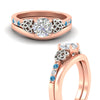 Load image into Gallery viewer, celtic-knot-round-cut-blue-topaz-ring-with-plain-band-set-in-rose-gold-fdens2255rogicbltoangle3-nl-rg-ws3.jpg