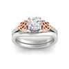 Load image into Gallery viewer, celtic-knot-round-cut-diamond-ring-with-plain-band-set-in-white-gold-fdens2255roangle5-nl-wg-ws3.jpg