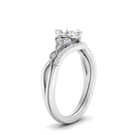 Load image into Gallery viewer, celtic-knot-split-marquise-cut-diamond-engagement-ring-in-white-gold-FD9609MQ-NL-WG