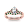 Load image into Gallery viewer, celtic-knot-split-marquise-cut-emerald-engagement-ring-in-rose-gold-FD9609MQGEMGR-NL-RG