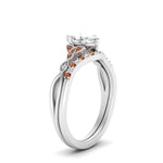 Load image into Gallery viewer, celtic-knot-split-marquise-cut-orange-sapphire-engagement-ring-in-white-gold-FD9609MQGSAOR-NL-WG
