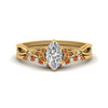 Load image into Gallery viewer, celtic-knot-split-marquise-cut-orange-sapphire-engagement-ring-in-yellow-gold-FD9609MQGSAOR-NL-YG