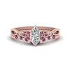 Load image into Gallery viewer, celtic-knot-split-marquise-cut-pink-sapphire-engagement-ring-in-rose-gold-FD9609MQGSADRPI-NL-RG