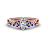 Load image into Gallery viewer, celtic-knot-split-marquise-cut-sapphire-engagement-ring-in-rose-gold-FD9609MQGSABL-NL-RG
