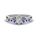 Load image into Gallery viewer, celtic-knot-split-marquise-cut-sapphire-engagement-ring-in-white-gold-FD9609MQGSABL-NL-WG