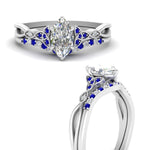 Load image into Gallery viewer, celtic-knot-split-marquise-cut-sapphire-engagement-ring-in-white-gold-FD9609MQGSABL-NL-WG