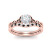 Load image into Gallery viewer, celtic-knot-split-round-cut-black-diamond-engagement-ring-in-rose-gold-FD9609ROGBLACK-NL-RG