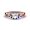 Load image into Gallery viewer, celtic-knot-split-round-cut-sapphire-engagement-ring-in-rose-gold-FD9609ROGSABL-NL-RG