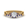 Load image into Gallery viewer, celtic-knot-split-round-cut-sapphire-engagement-ring-in-yellow-gold-FD9609ROGSABL-NL-YG