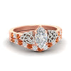 Load image into Gallery viewer, celtic-marquise-cut-orange-sapphire-wedding-ring-set-in-rose-gold-fdens2255mqgsaorsleep-nl-rg-ws1.jpg
