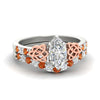 Load image into Gallery viewer, celtic-marquise-cut-orange-sapphire-wedding-ring-set-in-white-gold-fdens2255mqgsaorsleep-nl-wg-ws1.jpg