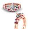 Load image into Gallery viewer, celtic-marquise-cut-pink-sapphire-wedding-ring-set-in-rose-gold-fdens2255mqgsadrpiangle3-nl-rg-ws1.jpg