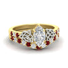 Load image into Gallery viewer, celtic-marquise-cut-ruby-wedding-ring-set-in-yellow-gold-fdens2255mqgrudrsleep-nl-yg-ws1.jpg