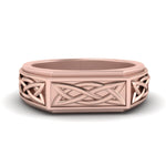 Load image into Gallery viewer, Celtic Engraved Mens Gold Ring
