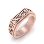 Load image into Gallery viewer, Celtic Engraved Mens Gold Ring