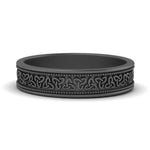 Load image into Gallery viewer, Celtic Mens Gold Band Rings