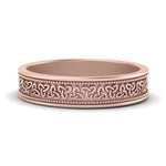 Load image into Gallery viewer, celtic-mens-gold-band-rings-in-rose-gold-fd9861b-nl-rg
