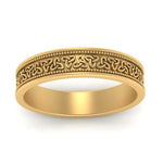 Load image into Gallery viewer, Celtic Mens Gold Band Rings