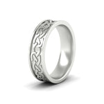 Load image into Gallery viewer, celtic-mens-wedding-ring-in-white-gold-fdm8569bangle2-nl-wg