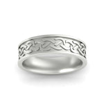 Load image into Gallery viewer, celtic-mens-wedding-ring-in-white-gold-fdm8569bangle5-nl-wg