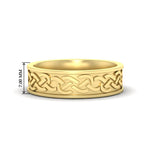 Load image into Gallery viewer, celtic-mens-wedding-ring-in-yellow-gold-fdm8569b-nl-yg-hw