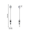 Load image into Gallery viewer, chain-drop-dangle-earring-with-black-diamond-in-white-gold-FDEAR8456GBLACKANGLE1-NL-WG