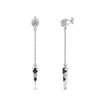 Load image into Gallery viewer, chain-drop-dangle-earring-with-black-diamond-in-white-gold-FDEAR8456GBLACKANGLE1-NL-WG