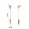 Load image into Gallery viewer, chain-drop-diamond-dangle-earring-in-rose-gold-FDEAR8456ANGLE1-NL-RG
