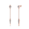 Load image into Gallery viewer, chain-drop-diamond-dangle-earring-in-rose-gold-FDEAR8456ANGLE1-NL-RG