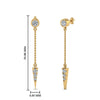 Load image into Gallery viewer, chain-drop-diamond-dangle-earring-in-yellow-gold-FDEAR8456ANGLE1-NL-YG