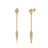 Load image into Gallery viewer, chain-drop-diamond-dangle-earring-in-yellow-gold-FDEAR8456ANGLE1-NL-YG