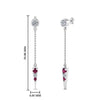Load image into Gallery viewer, chain-drop-diamond-dangle-earring-with-pink-sapphire-in-white-gold-FDEAR8456GSADRPIANGLE1-NL-WG
