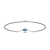 Load image into Gallery viewer, chain-four-daimond-stacking-bracelet-with-blue-topaz-in-FDBRC9628GICBLTOANGLE2-NL-WG