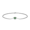 Load image into Gallery viewer, chain-four-daimond-stacking-bracelet-with-emerald-in-FDBRC9628GEMGRANGLE2-NL-WG