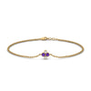 Load image into Gallery viewer, chain-four-daimond-stacking-bracelet-with-purple-topaz-in-FDBRC9628GVITOANGLE2-NL-YG