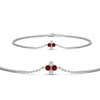 Load image into Gallery viewer, chain-four-daimond-stacking-bracelet-with-ruby-in-FDBRC9628GRUDRANGLE2-NL-WG