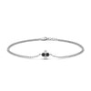 Load image into Gallery viewer, chain-four-stacking-bracelet-with-black-diamond-in-FDBRC9628GBLACKANGLE2-NL-WG